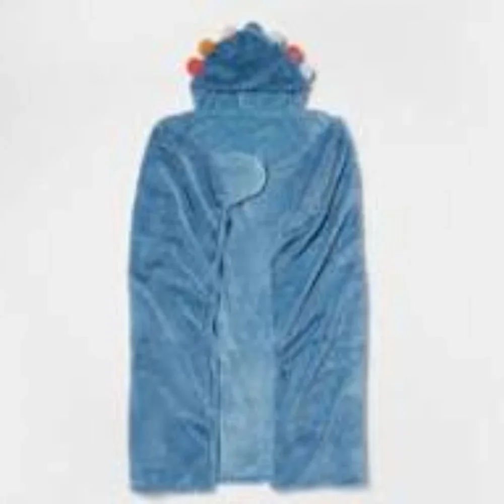 NEW Pillowfort pom hooded blanket for kids with mittens